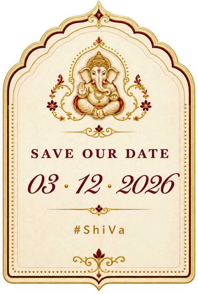 Save our date — 03 · 12 · 2026